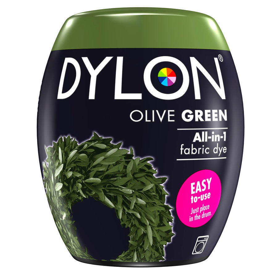 Olive Green Fabric Dye Dylon Pod – All-in-1 machine dye for clothes and fabrics