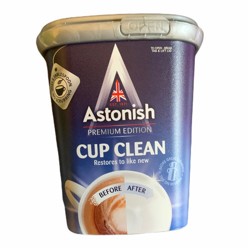 Astonish Cup Clean product packaging on a white background