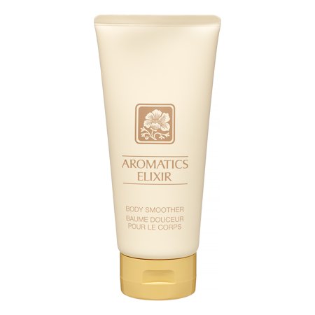 Tube of Aromatics Elixir Body Smoother on a white background
