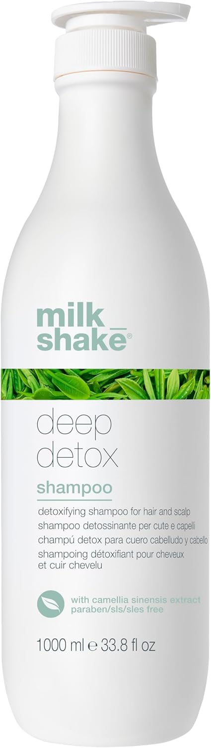 deep detox shampoo milk_shake bottle with camellia extract for oily hair