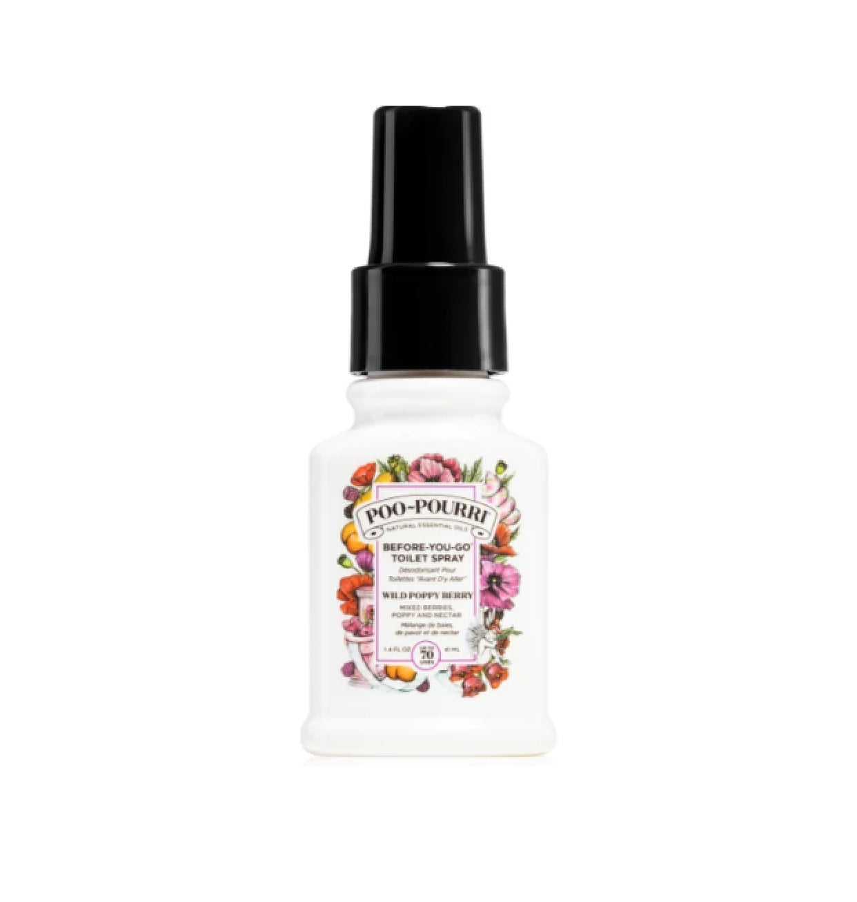 Poo-Pourri bottle on a white background